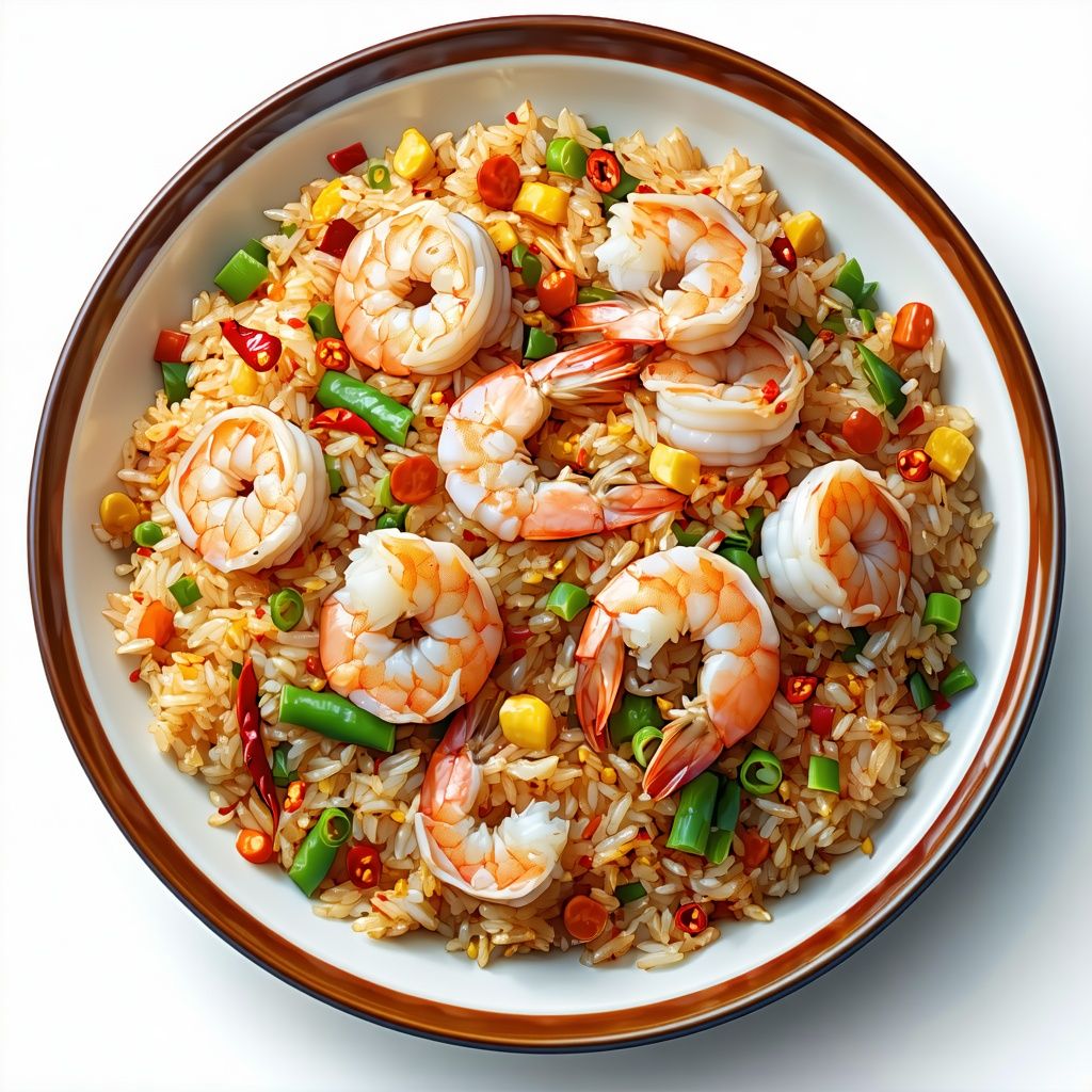Spicy Prawn Fried Rice