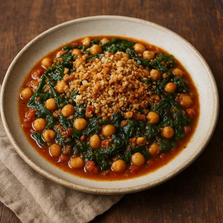 Garbanzos con espinacas