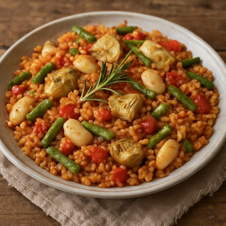 Paella de verduras
