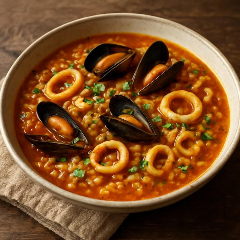 Arroz caldoso de marisco