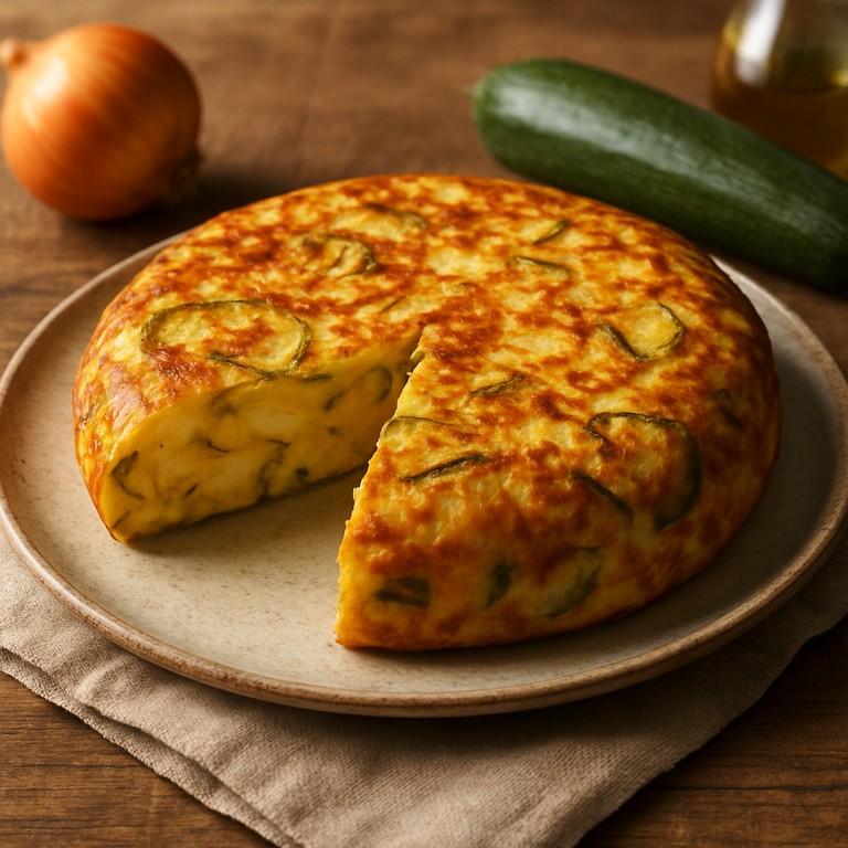 Tortilla de patatas y calabacín