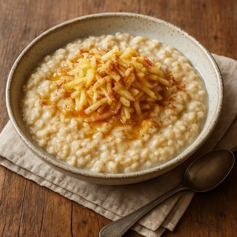 Haferbrei mit Apfel und Zimt