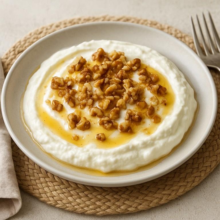 Quark mit Honig und Nüssen