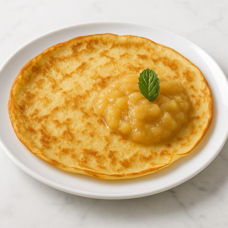 Pfannkuchen mit Apfelmus
